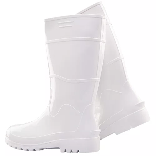 BOTA PVC BRANCA C/LONGO S/FORRO 35