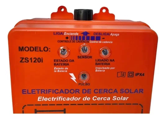 ELETRIFICADOR DE CERCA SOLAR ZS120I S.E.