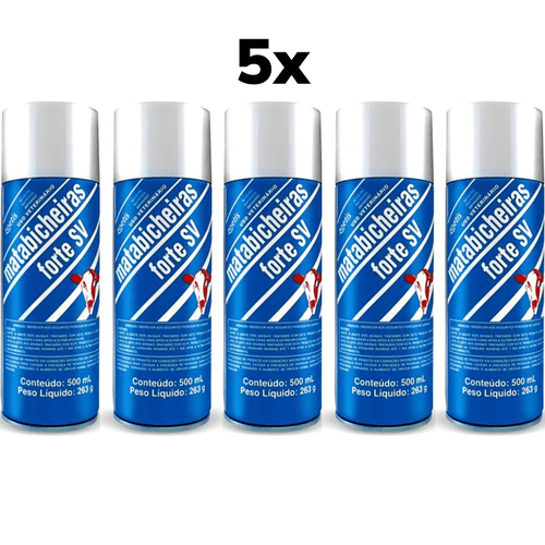 Kit 5 Mata Bicheiras Forte Spray Mata Larvas Bernes Gado