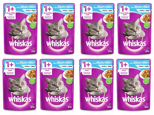 Kit 8 Sache Ração Úmida Gato Gourmet Atum ao Molho