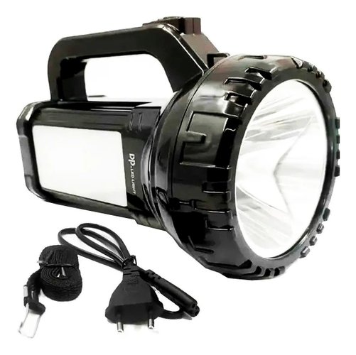 Lanterna Recarregável Holofote 20W Com Lampião 5W  - Pro-Pesca