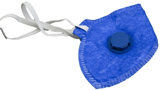 Máscara Azul Respirador Pff2 Com Válvula ALLIANCE CA - 39236