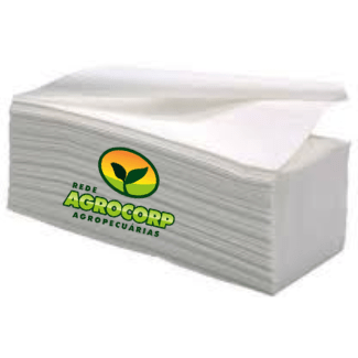 Papel Toalha 1000 folhas 20x21 100% Celulose - Agrocorp