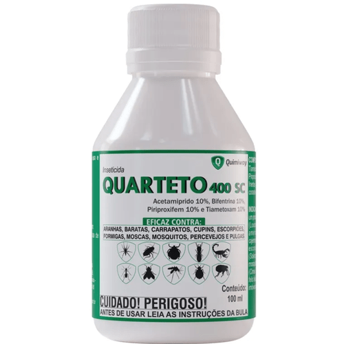 Quarteto 400 SC Escorpiao Aranhas Carrapatos Pulgas 100ml