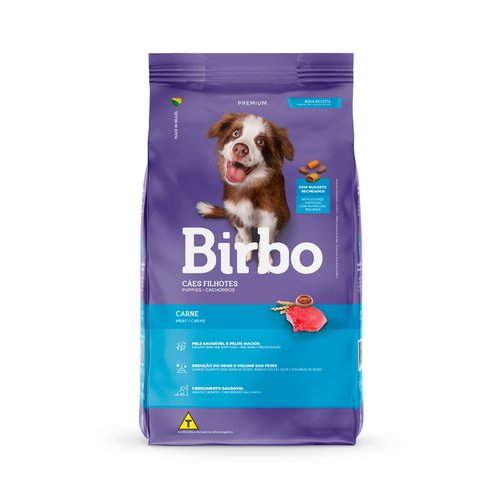 Ração Seca Birbo Cães Filhotes Premium Carne 7Kg