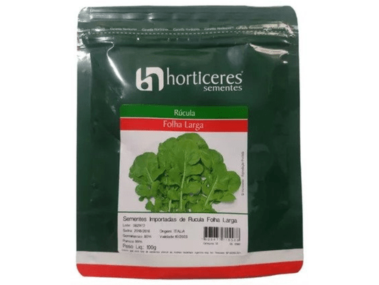 Semente de Rúcula Folha Larga - Horticeres Sementes