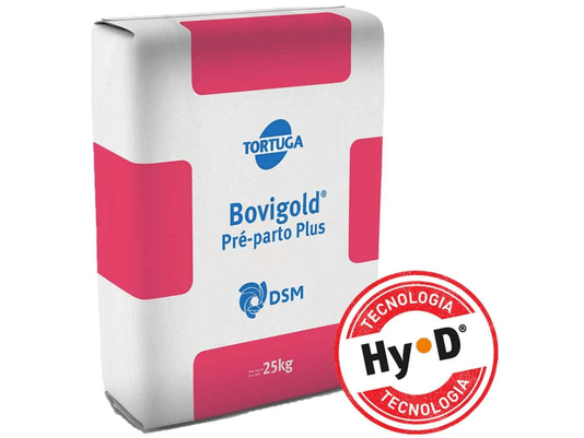 Suplemento Mineral Bovigold Pré-Parto Plus 25Kg - Tortuga