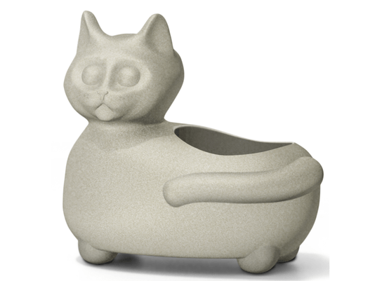 Vaso Nutriplan Planta Mascote Gato Plastico Decoração 30cm