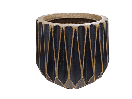 Vaso Origami Redondo Envelhecido Tamanho Grande - Nutriplast