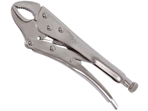 Alicate  Pressao Bico  Curvo/Redondo 10 Pol Cromado Mordente