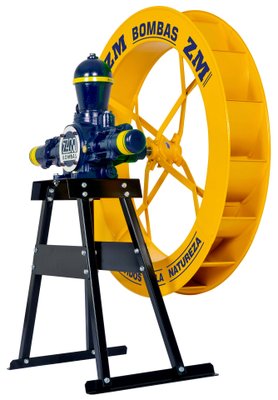 Bomba ZM 44 + roda de água 1,00 x 0,15m Kit - ZM Bombas