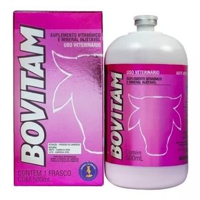 BOVITAM 500ML - SUPLEMENTO VITAMÍNICO  E MINERAL INJETÁVEL