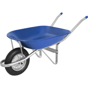 Carrinho de Mão Metasul Caçamba Plástica Azul 60lts