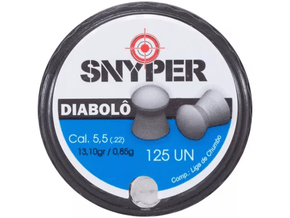 Chumbinho Snyper Diabolô Carabina Espingarda 5,5mm 125un