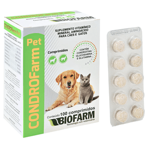 Condroitina Para Cães E Gatos Biofarm - 100 Comprimidos