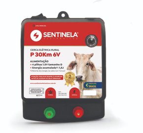 Eletrificador de Cerca Rural P 30KM 6V - Sentinela