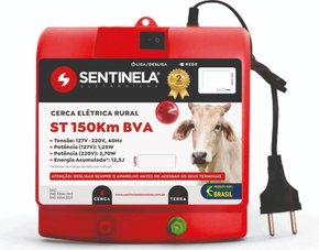Elétrificador de Cerca Rural ST 150KM BVA Bivolt Auto.- Sentinela