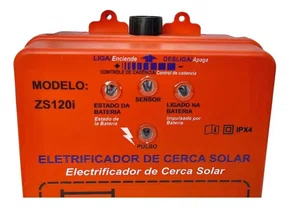 ELETRIFICADOR DE CERCA SOLAR ZS120I S.E.