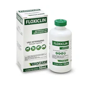 Floxiclin 50mg Antibiótico Cães Gatos Enrofloxacina 10comp