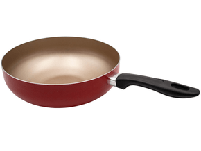 Frigideira Wok Alumínio Antiaderente 5 Estrelas Vermelha