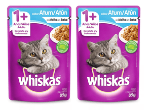 Kit 2 Sache Ração Úmida Gato Gourmet Atum ao Molho