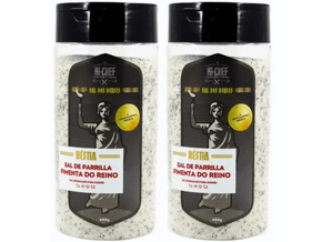 Kit 2 Sal de Parrilla Dos Deuses Tempero Pimenta do Reino 450g