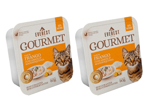 Kit 2 Un Ração Gatos Gourmet Frango Arroz e Mandioquinha