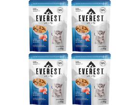 Kit 4Un Ração Gatos Filhotes Gourmet Cubos Frango ao Molho