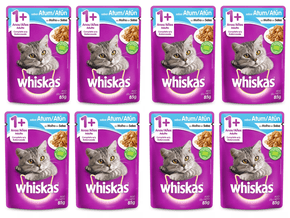 Kit 8 Sache Ração Úmida Gato Gourmet Atum ao Molho