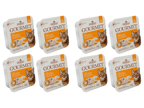 Kit 8 Un Ração Gatos Gourmet Frango Arroz e Mandioquinha