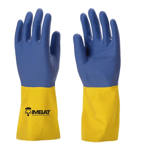 LUVA LATEX MISTA 8M AZ/AM