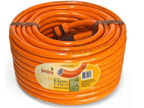 Mangueira De Jardim 50m Reforçada 1/2 lava Laranja Não Dobra