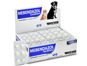 Mebendazol Cães e Gatos 6 Comprimidos Biofarm