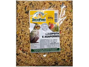 Mistura par Calopsita e Agapornis Extra 500g - BicoFino