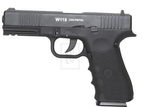 Pistola de Pressão Co2 Glock W119 BlowBack 4.5mm Pistola de Pressão Co2 Glock W119 BlowBack 4.5mm