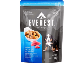 Ração Cães Filhotes Gourmet Cubos Carne ao Molho 100g