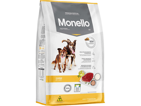 Ração Premium Monello Cães Todas as Raças GO 15Kg Carne