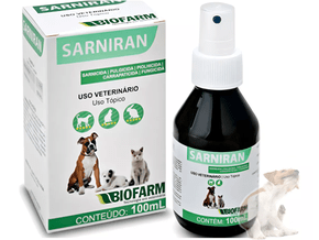 Sarniram Biofarm Tratamento Sarna Pulga Carrapato 100ml