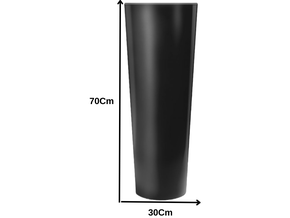 Vaso Classic Cone 70Cm Preto - Nutriplast