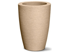 Vaso Grafiato Cônico Areia 48Cm - Nutriplast