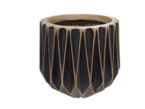 Vaso Origami Redondo Envelhecido Tamanho Grande - Nutriplast