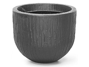 Vaso Relevo Redondo 40Cm Preto - Nutriplast