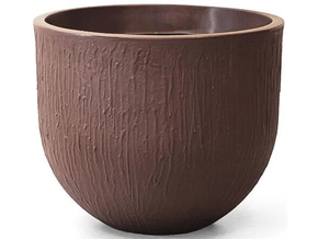 Vaso Relevo Redondo 40Cm Tabaco - Nutriplast