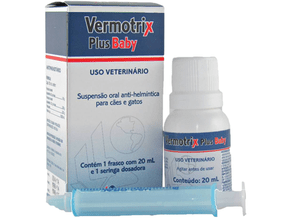 Vermotrix Plus Baby Cães Filhotes Suspensão Oral