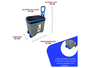 Caixa Térmica Cooler 34LTS c/ Rodas Cor Cinza Alça Vermelha