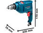 Furadeira Bosch 3/8POL Impacto GSB 450RE 450W 127V +3 Brocas