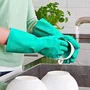 Kit 3 Pares Luva Nitrílica Forrada Verde Kalipso Tamanho M