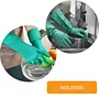 Kit 3 Pares Luva Nitrílica Forrada Verde Kalipso Tamanho M