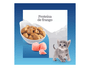 Kit 4Un Ração Gatos Filhotes Gourmet Cubos Frango ao Molho