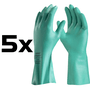 Kit 5 Luvas Nitrasolv  Luva de Borracha